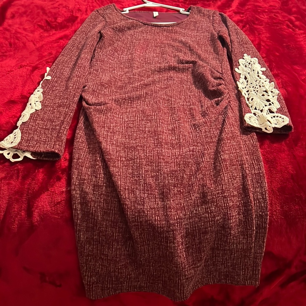 Wore once Pink Blush maternity sweater dress